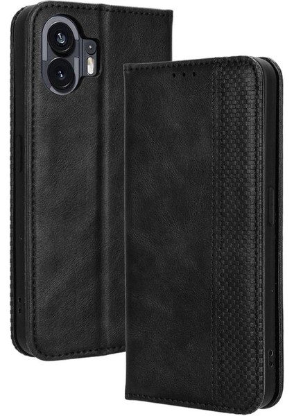 Nothing Kılıf Telefon 2 Pu Deri Manyetik Kapatma Cüzdan (Yurt Dışından)