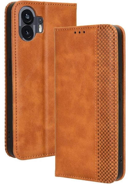 Nothing Kılıf Telefon 2 Pu Deri Manyetik Kapatma Cüzdan (Yurt Dışından)