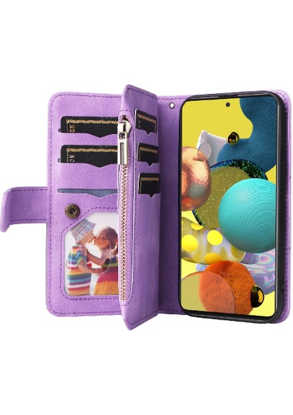 Samsung Galaxy A51 5g Kickstand Koruyucu Iki Renkli Dikiş Için Kılıf (Yurt Dışından)