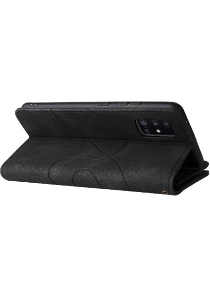Samsung Galaxy A51 5g Kickstand Koruyucu Iki Renkli Dikiş Için Kılıf (Yurt Dışından)