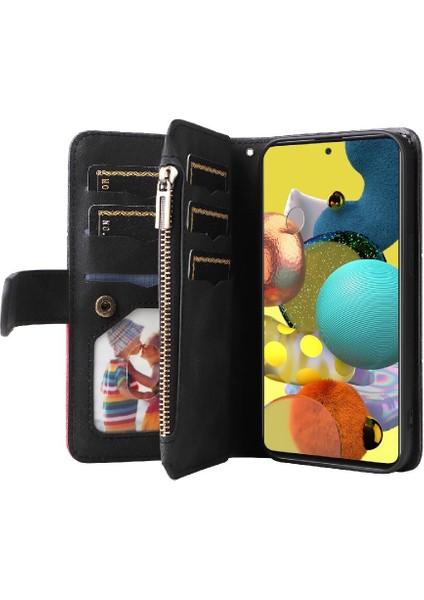 Samsung Galaxy A51 5g Kickstand Koruyucu Iki Renkli Dikiş Için Kılıf (Yurt Dışından)