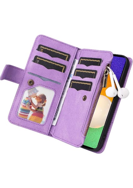 Kart Yuvası Standı Kickstand Dokuz ile Samsung Galaxy Case 5G/A52S Için Kılıf (Yurt Dışından)