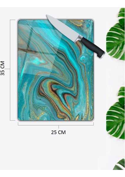 Renkli Tuval | Cam Kesme Tahtası | 25 x 35 cm fiyatları