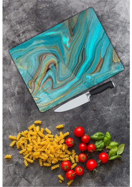 Renkli Tuval | Cam Kesme Tahtası | 25 x 35 cm modelleri