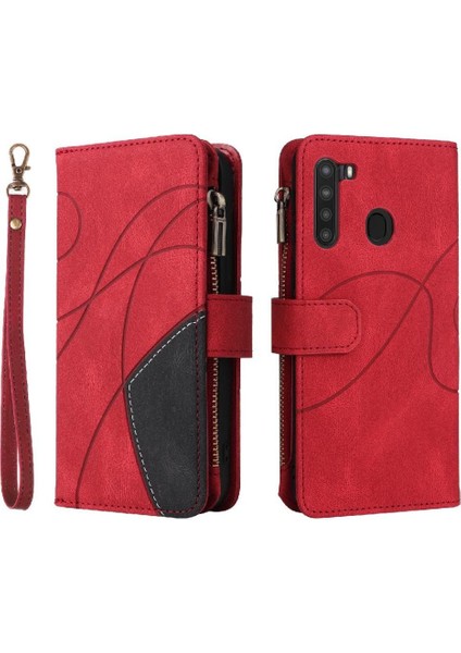 Kart Yuvası Standı ile Samsung Galaxy A21 Kickstand Koruyucu Kılıf (Yurt Dışından)