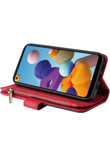 Kart Yuvası Standı ile Samsung Galaxy A21 Kickstand Koruyucu Kılıf (Yurt Dışından) fırsatları
