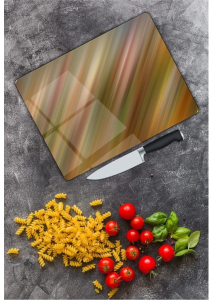 Renkli Cam Kesme Tahtası 25 cm x 35CM 25 x 35 cm modelleri