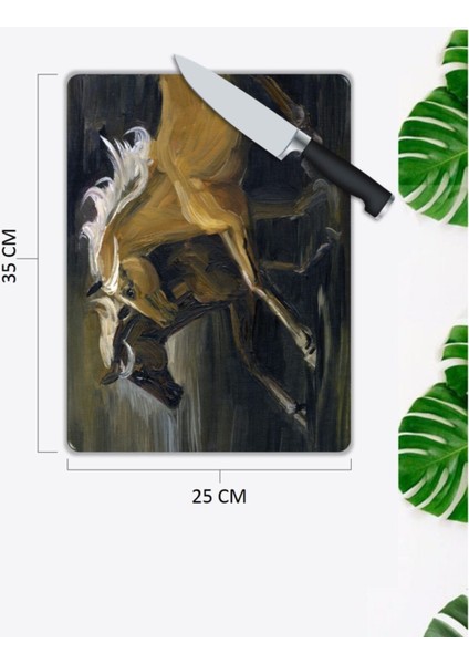 Atlar | Cam Kesme Tahtası | 25 x 35 cm fiyatları