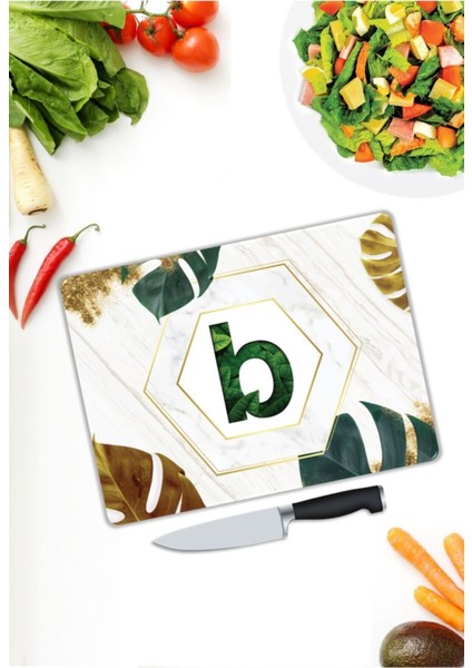 B Harfli | Cam Kesme Tahtası | 25 x 35 cm modelleri