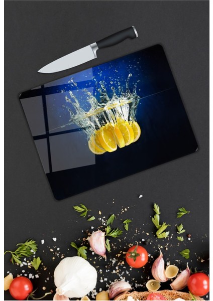 Limon | Cam Kesme Tahtası | 25 x 35 cm modelleri