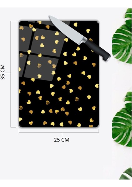 Minik Kalpler Cam Kesme Tahtası 25 x 35 cm fiyatları
