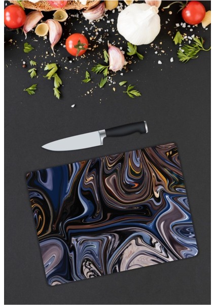 Renkli Tuval | Cam Kesme Tahtası | 25 x 35 cm modelleri