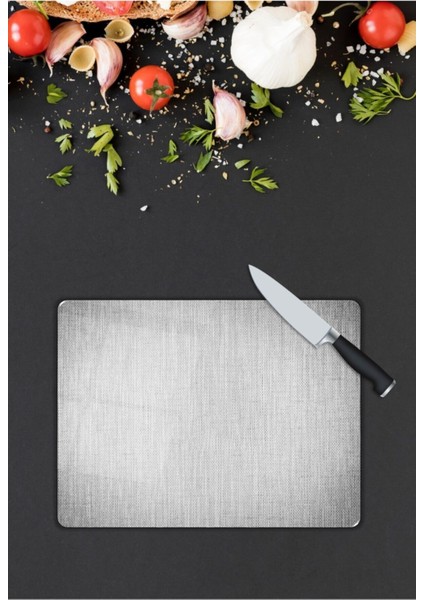 Gri | Cam Kesme Tahtası | 25 x 35 cm