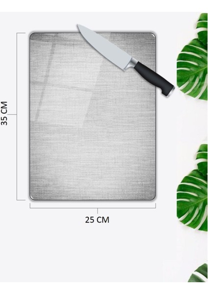 Gri | Cam Kesme Tahtası | 25 x 35 cm fiyatları