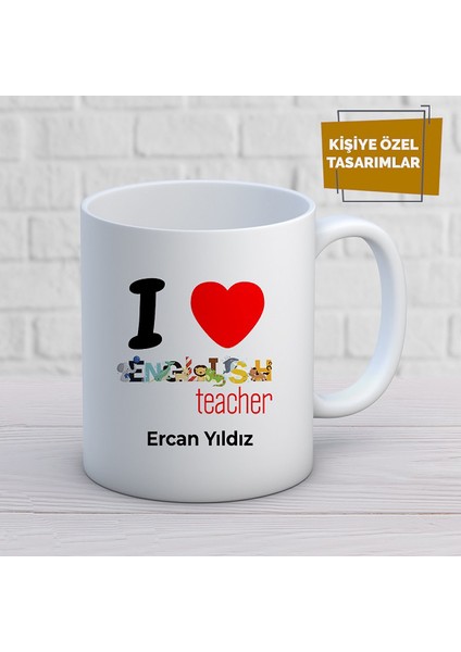 Kişiye Özel Isim Yazılabilir English Teacher Kupa Bardak