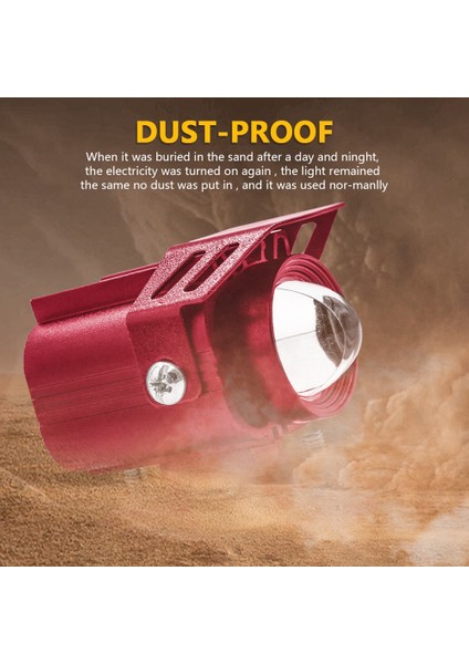 60 W Motosiklet LED Sürüş Işıkları Sis Lambası Spot Işıklar Beyaz + Sarı Motosiklet Suv Tekne Atv Için Farlar, 2 Adet Kırmızı (Yurt Dışından)