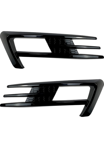 Araba Tuning Golf 7 2013 2014 2015 2016 Sis Lambası Rüzgar Blade Dekorasyon Ön Rüzgar Blade Piyano Siyah (Yurt Dışından)