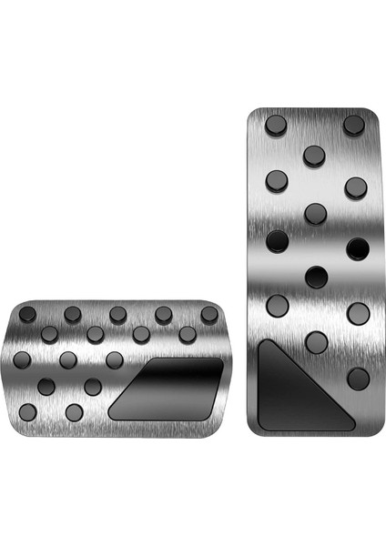 Durango Grand 2011-2021 Için Sondaj Yok Alüminyum Fren ve Gaz Pedalı Kapakları (Gümüş) (Yurt Dışından)