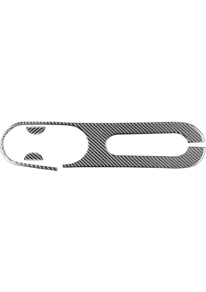 2012-2015 Yumuşak Karbon Fiber Araba Merkezi Kontrol El Freni Bardak Tutucu Kapak Trim Etiket Aksesuarları (Yurt Dışından)