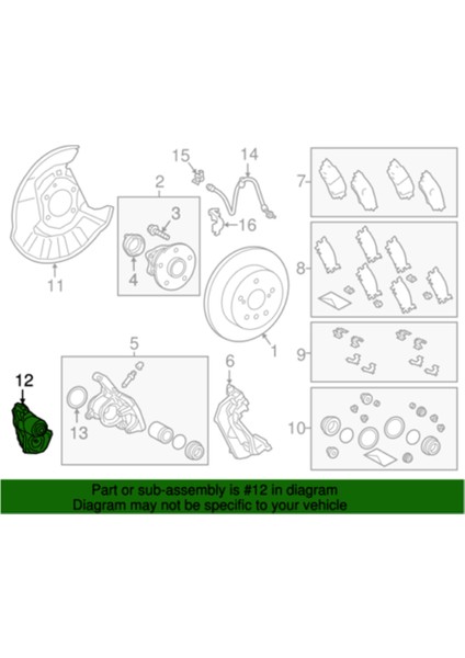 Otopark Fren Aktüatörü Assy 46310-33010 2019-2024 Elektronik Fren Kaliper Motoru Için (Yurt Dışından)