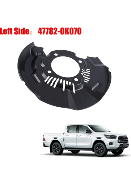 Ön Fren Diski Toz Kapağı Sıçrama Paneli 2008-2012 Sol 47782-0K070 (Yurt Dışından)
