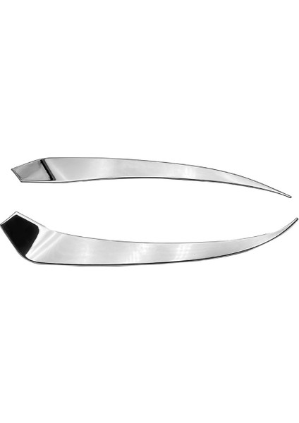 -V Vezel 2021 2022 Abs Krom Ön Far Lambası Kapağı Garnitür Şerit Kaş Kapağı Trim (Yurt Dışından)