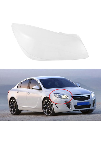 Araba Sağ Şeffaf Başkanı Işık Lambası Kapağı Abajur Lamba Gölge Ön Far Kapağı Lens Opel 2009-2011 Için (Yurt Dışından)