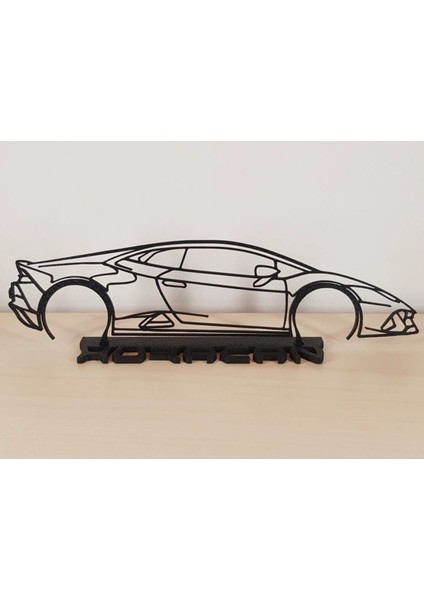 Lamborghini Huracan Evo 20CM Plastik Masa Süsü Masa Dekorasyonu