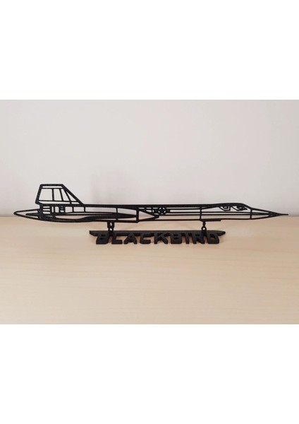 Lockheed Sr-71 Blackbird Lateral 20CM Plastik Masa Süsü Masa Dekorasyonu