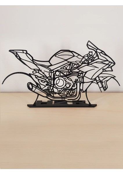 Kawasaki Ninja H2R 20CM Plastik Masa Süsü Masa Dekorasyonu