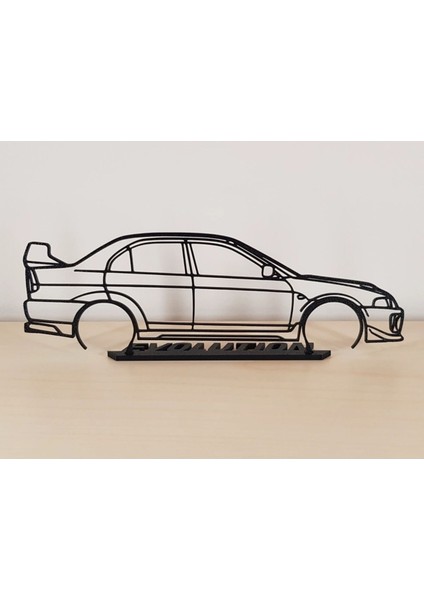 Mitsubishi Lancer Evolution V 20CM Plastik Masa Süsü Masa Dekorasyonu