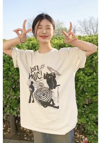 Don't Panic Unisex Y2K T-Shirt