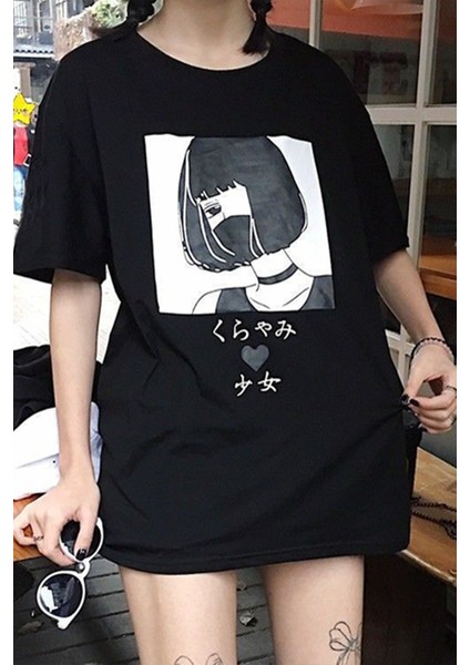 Anime Girl Masekeli Harajuku T-Shirt fiyatları