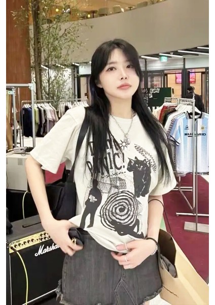 Don't Panic Unisex Y2K T-Shirt fiyatları