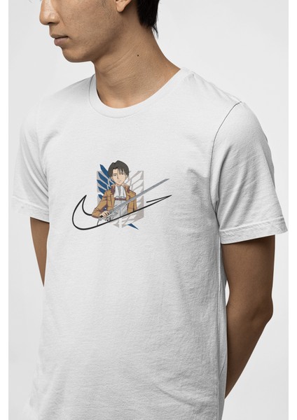 Attack On Titan Levi Minimal Logo Tişört