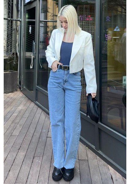 Açık Mavi Relaxed Fit Kadın Jeans MG1934 modelleri