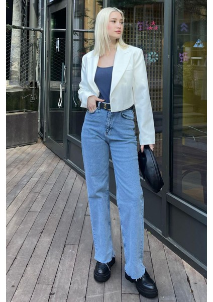 Açık Mavi Relaxed Fit Kadın Jeans MG1934 indirimleri