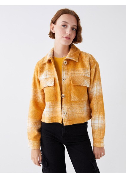 Lcw Vision Ekose Uzun Kollu Flanel Kadın Gömlek Ceket