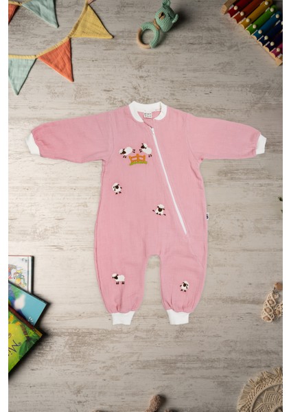 Be'calmonline - Organik Müslin - Uniseks - Uyku Tulumu - Gülkurusu fiyatları