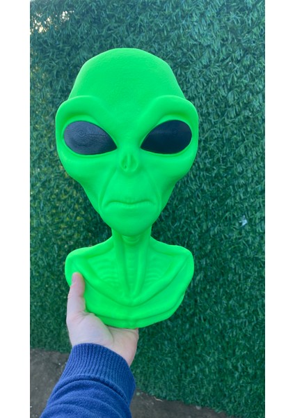 Alien Duvar Dekoru Uzaylı Duvar Dekorasyonu Alien Büst Gamer Dekorasyon fiyatları