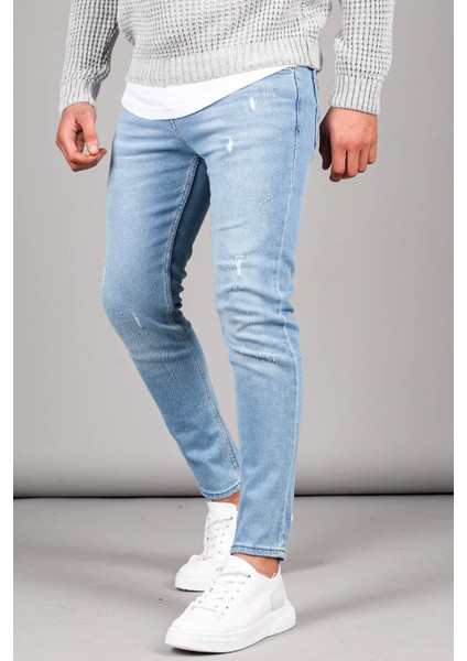 Skinny Fit Buz Mavisi Erkek Jean 5712 fiyatları