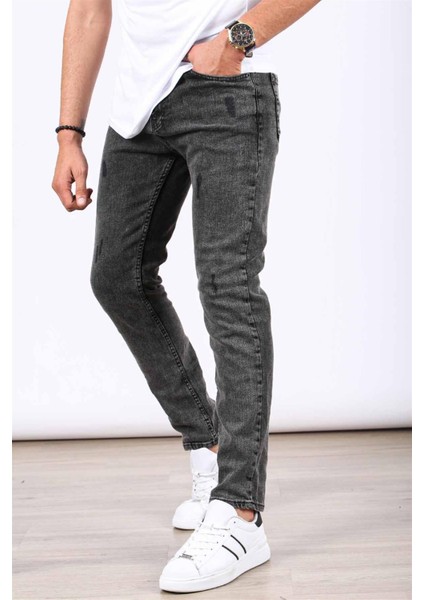 Skinny Fit Siyah Erkek Jean 5680