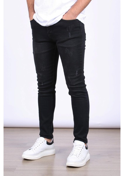 Skinny Fit Siyah Erkek Jean 5712