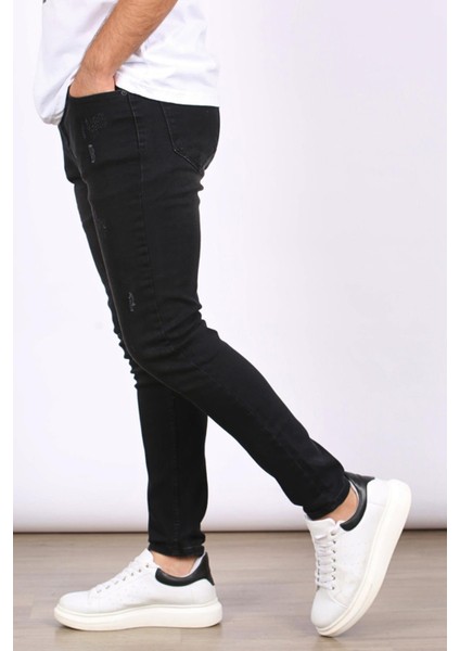 Skinny Fit Siyah Erkek Jean 5712 modelleri