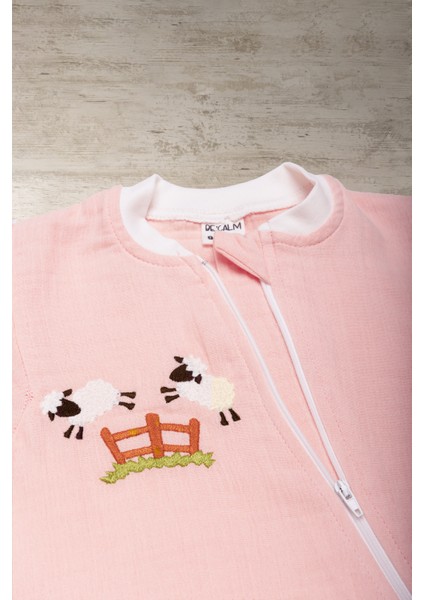 Be'calmonline - Organik Müslin - Uniseks - Uyku Tulumu - Pudra modelleri