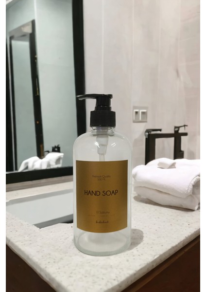 Binbirdemet Şeffaf Cam Sıvı El Sabunluğu