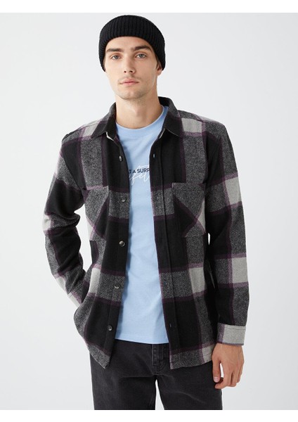 Lcw Casual Regular Fit Uzun Kollu Ekose Erkek Oduncu Gömlek Ceket