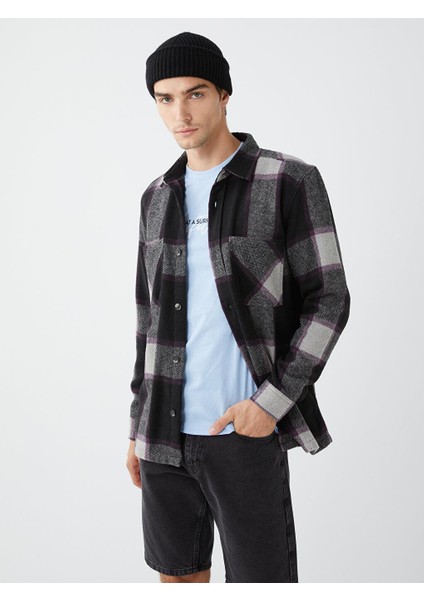 Lcw Casual Regular Fit Uzun Kollu Ekose Erkek Oduncu Gömlek Ceket