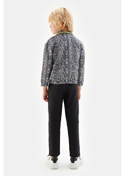 Bg Store Erkek Çocuk Desenli Ceket 23SS1NB3717