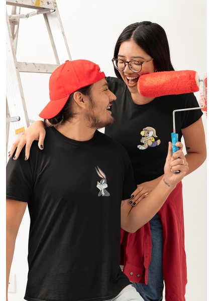 Bugs Bunny Sevgili/çift/arkadaşlık 2'li Tişört Seti modelleri